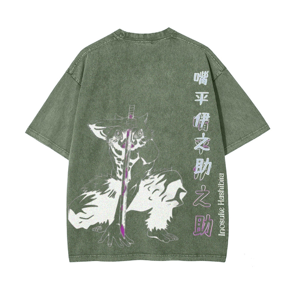 Vintage Oversized T-Shirt Demon Slayer