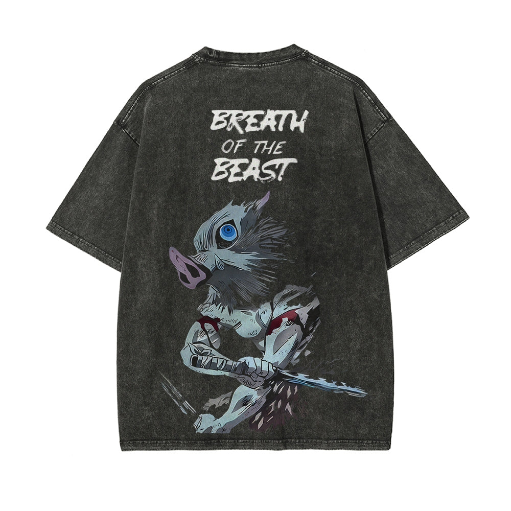 Vintage Oversized T-Shirt Demon Slayer