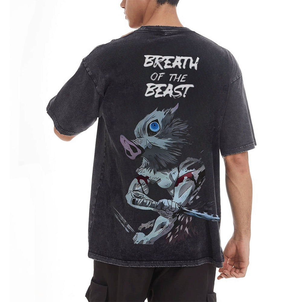 Vintage Oversized T-Shirt Demon Slayer