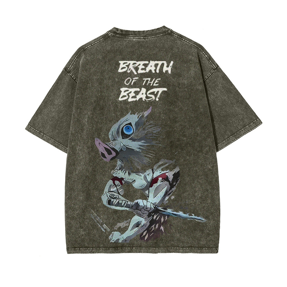 Vintage Oversized T-Shirt Demon Slayer