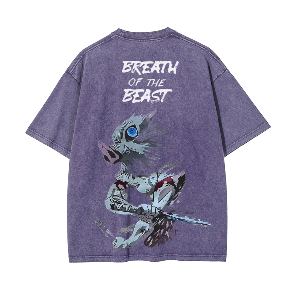 Vintage Oversized T-Shirt Demon Slayer