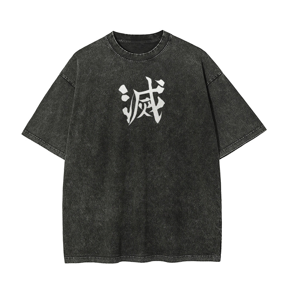 Vintage Oversized T-Shirt Demon Slayer