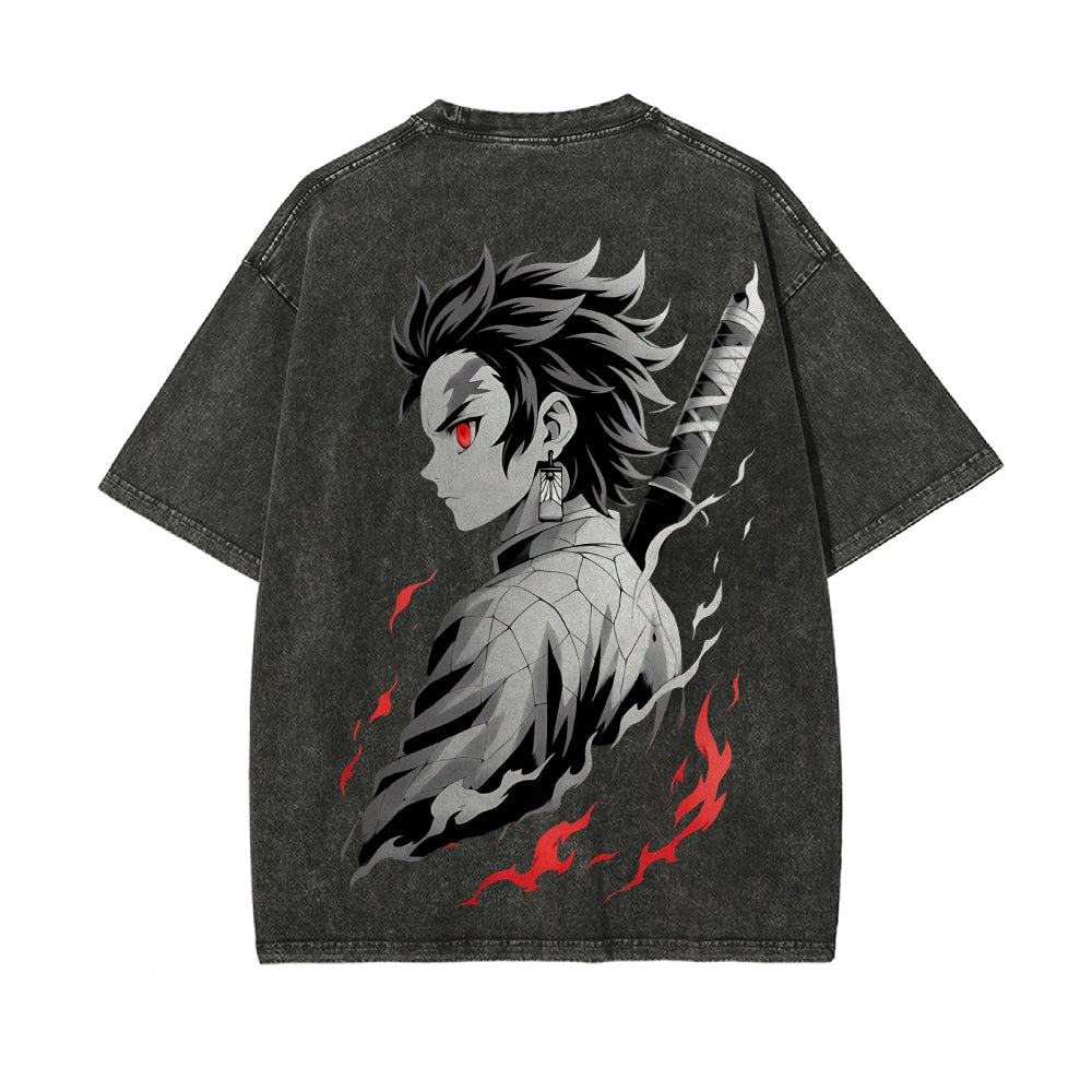 Vintage Oversized T-Shirt Demon Slayer