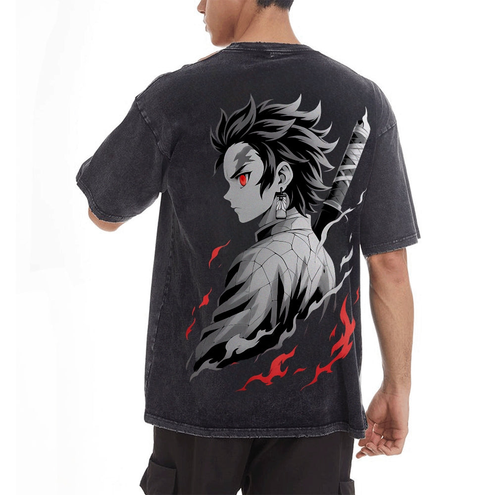 Vintage Oversized T-Shirt Demon Slayer