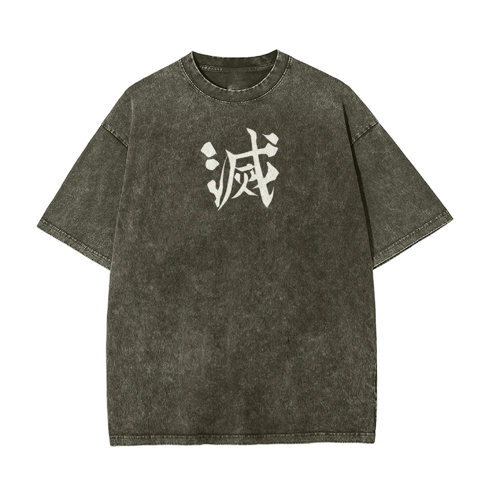 Vintage Oversized T-Shirt Demon Slayer