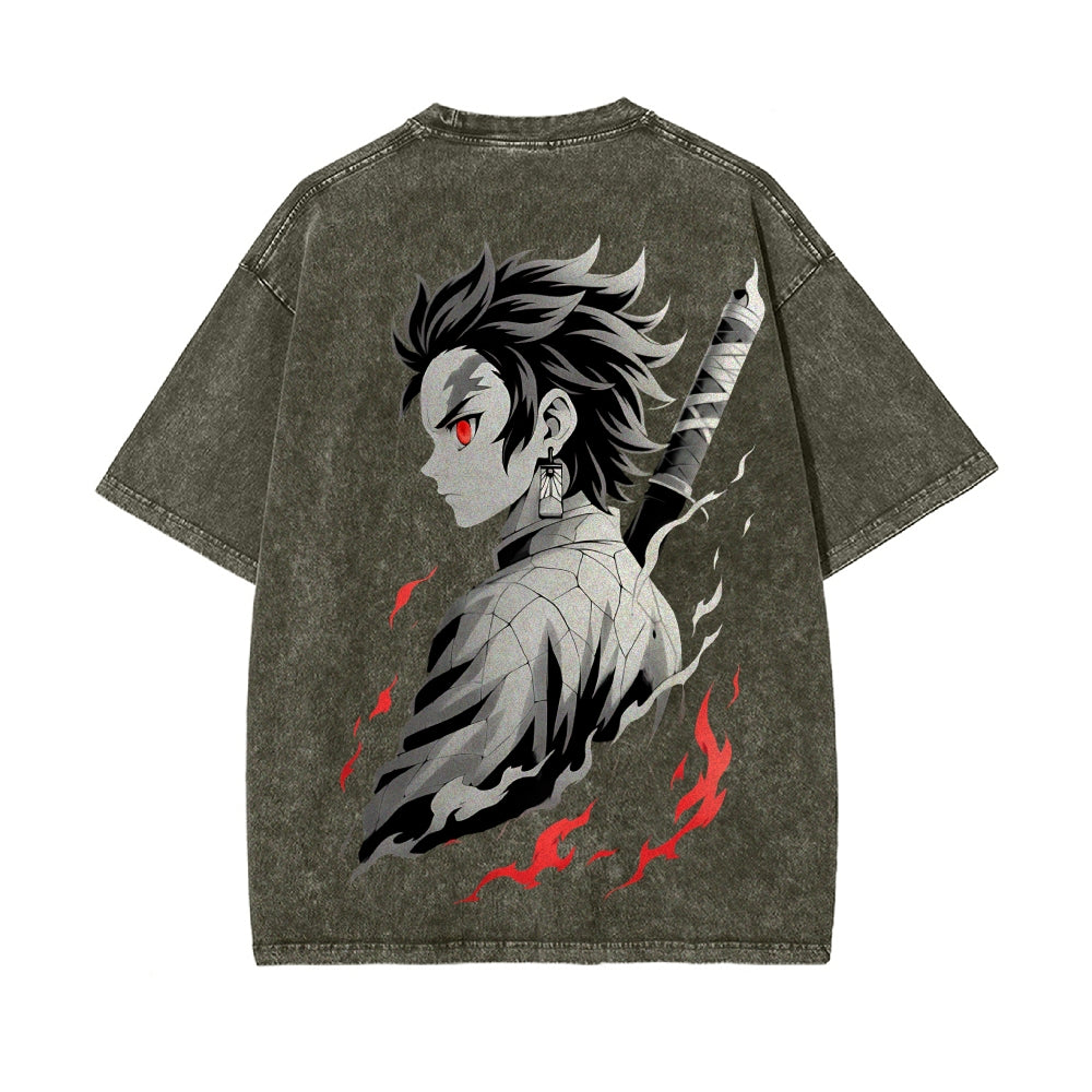 Vintage Oversized T-Shirt Demon Slayer