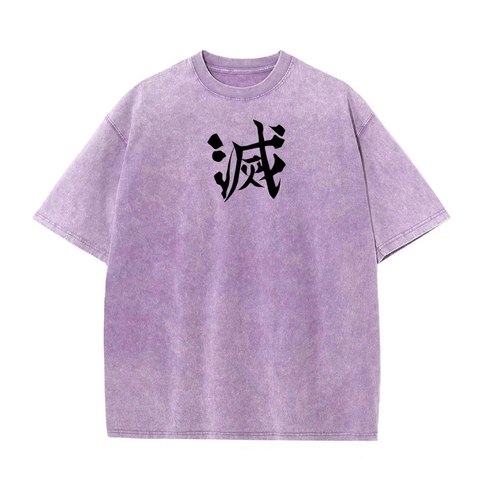 Vintage Oversized T-Shirt Demon Slayer