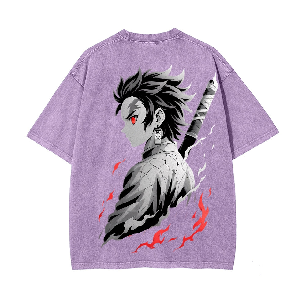 Vintage Oversized T-Shirt Demon Slayer
