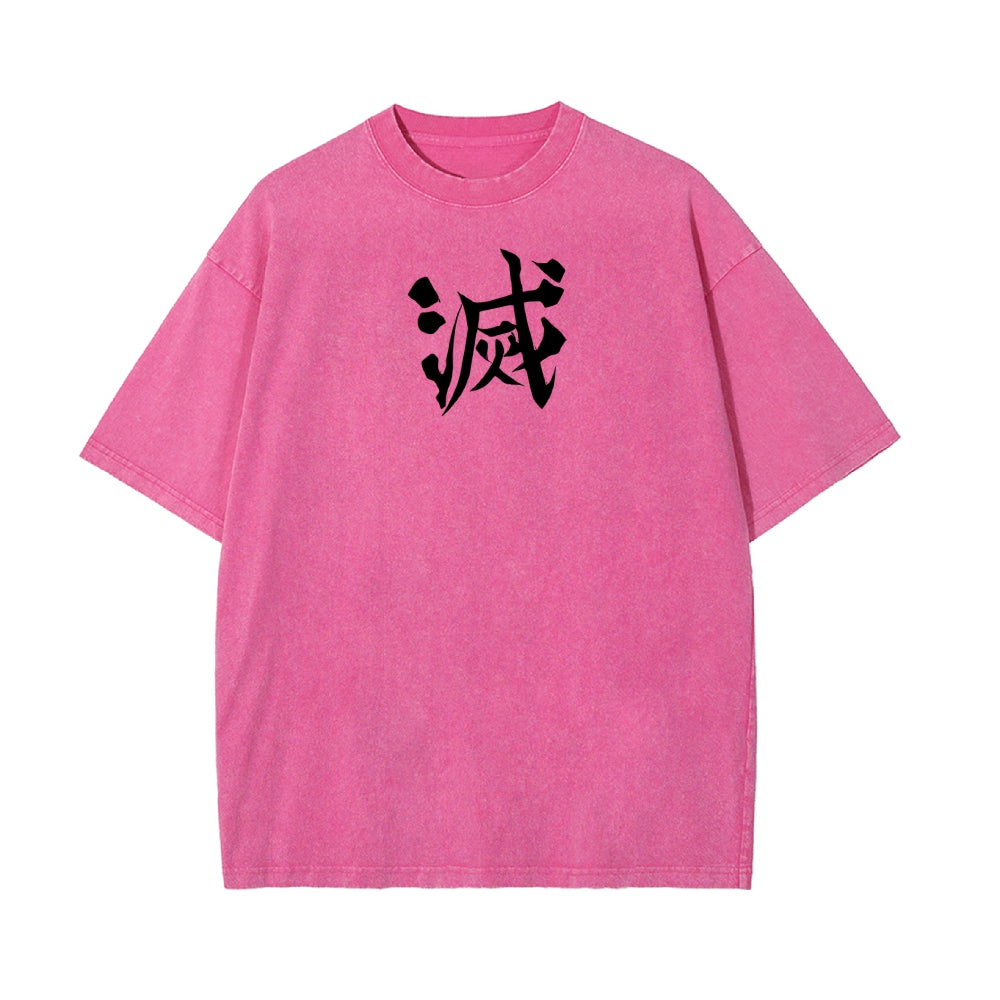 Vintage Oversized T-Shirt Demon Slayer