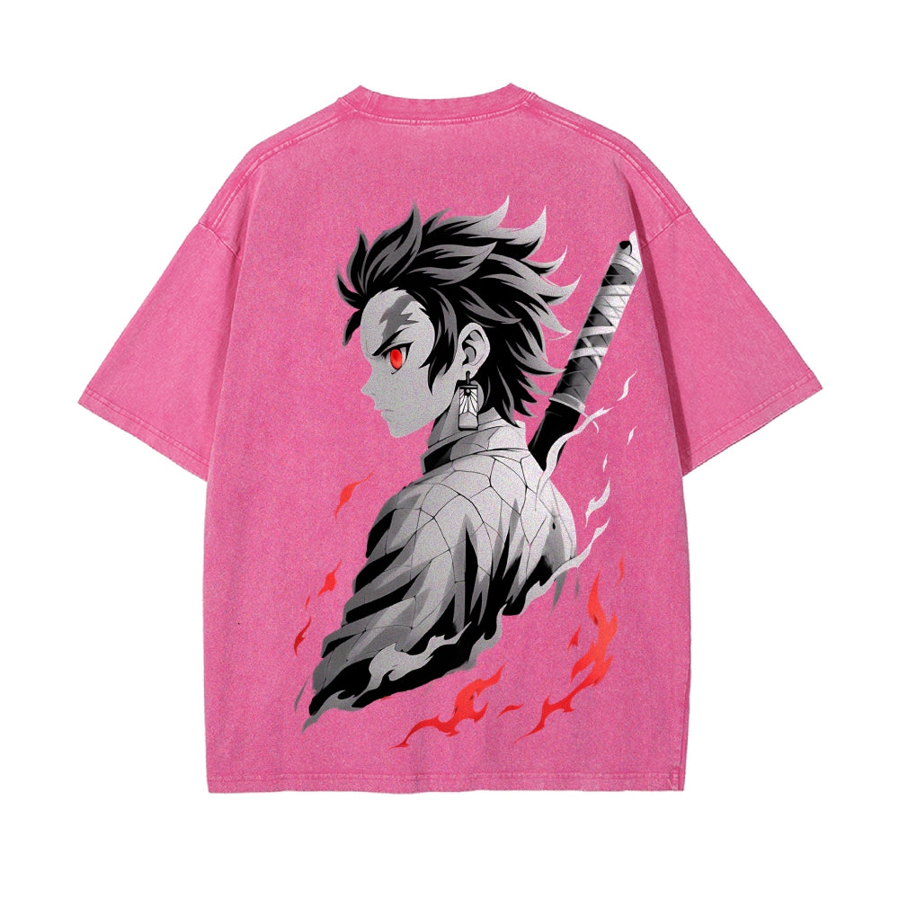 Vintage Oversized T-Shirt Demon Slayer