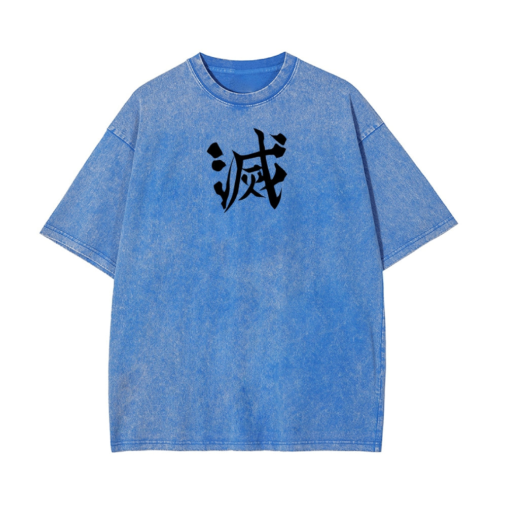 Vintage Oversized T-Shirt Demon Slayer