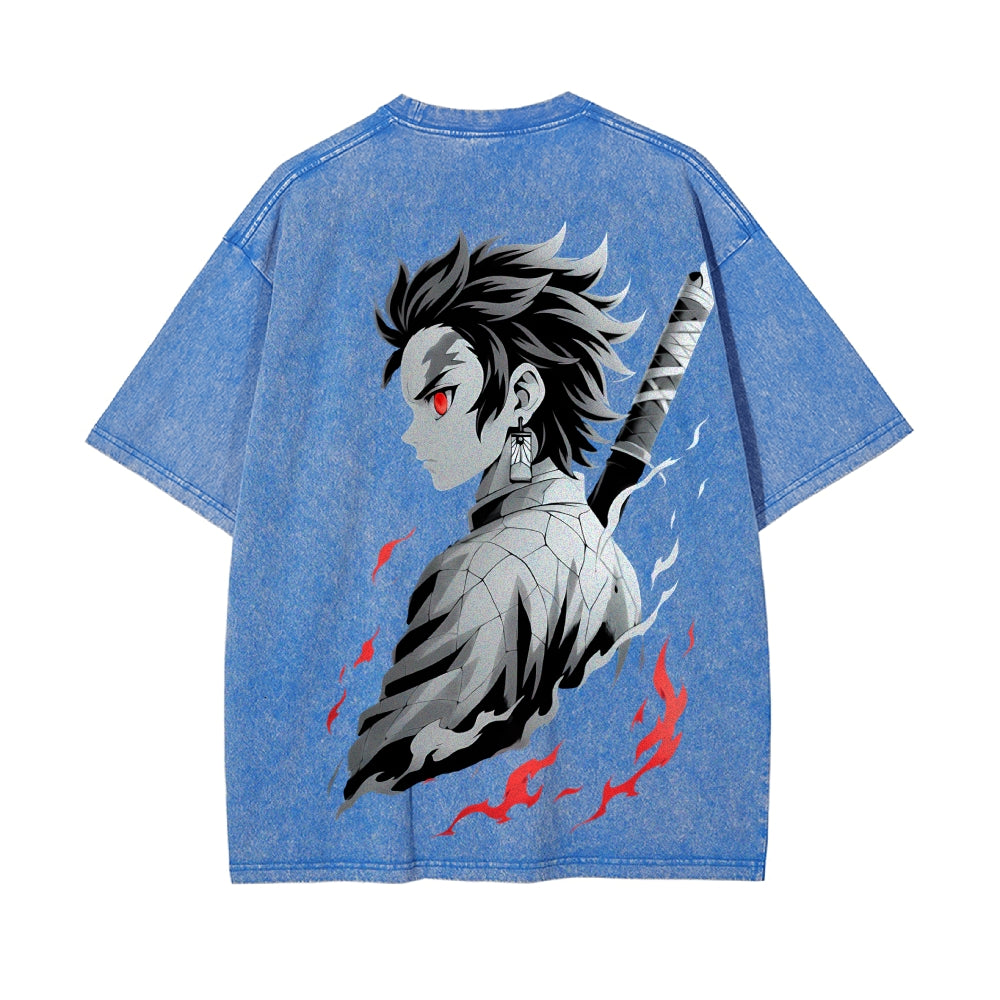 Vintage Oversized T-Shirt Demon Slayer