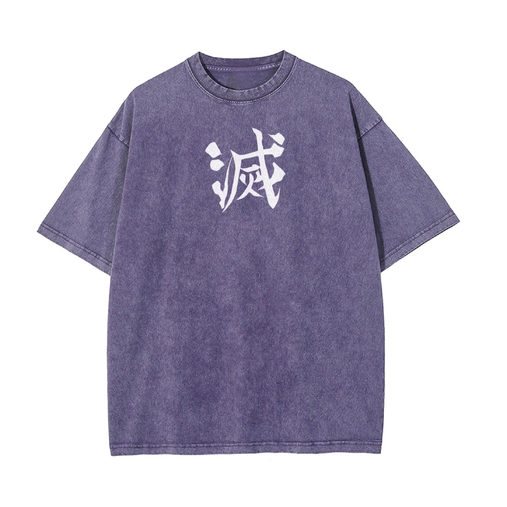 Vintage Oversized T-Shirt Demon Slayer
