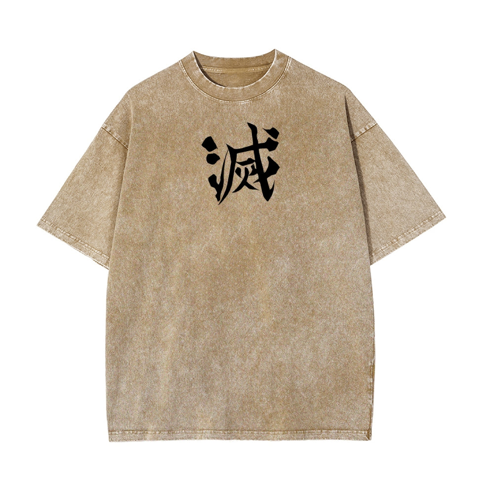 Vintage Oversized T-Shirt Demon Slayer