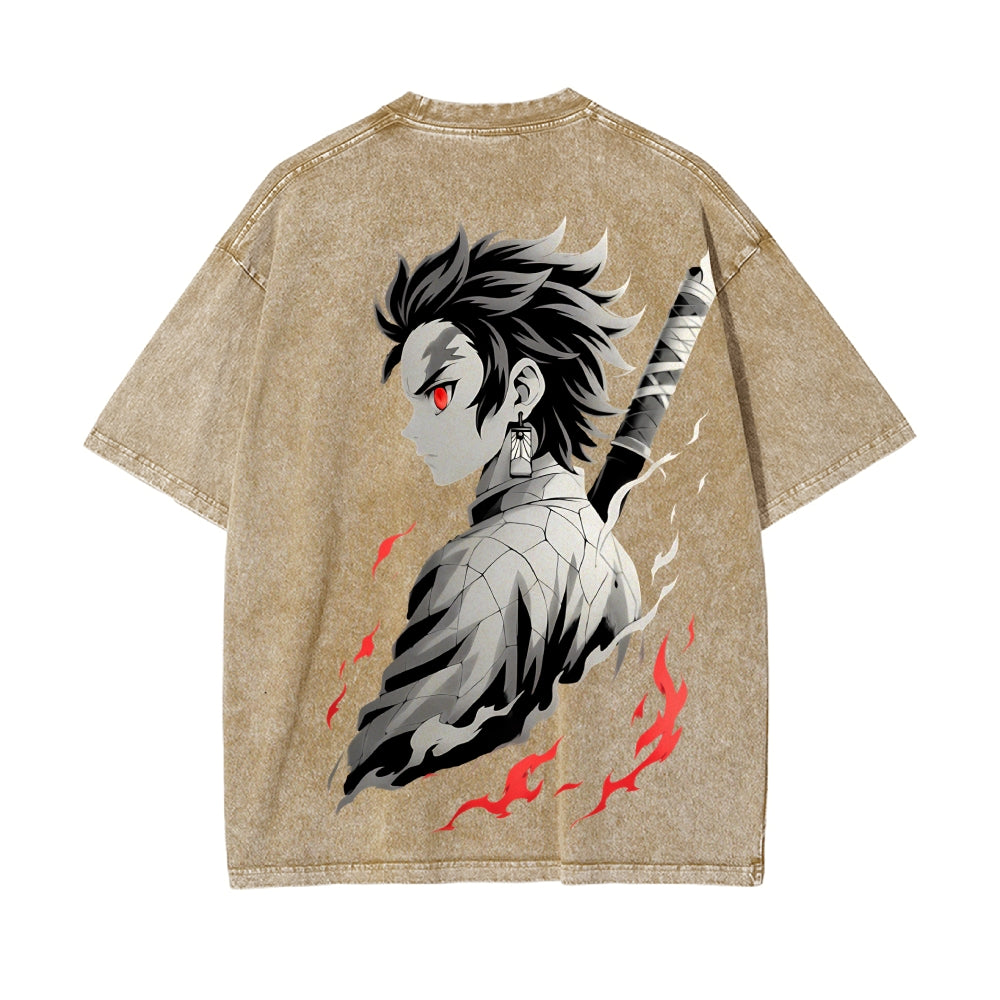 Vintage Oversized T-Shirt Demon Slayer