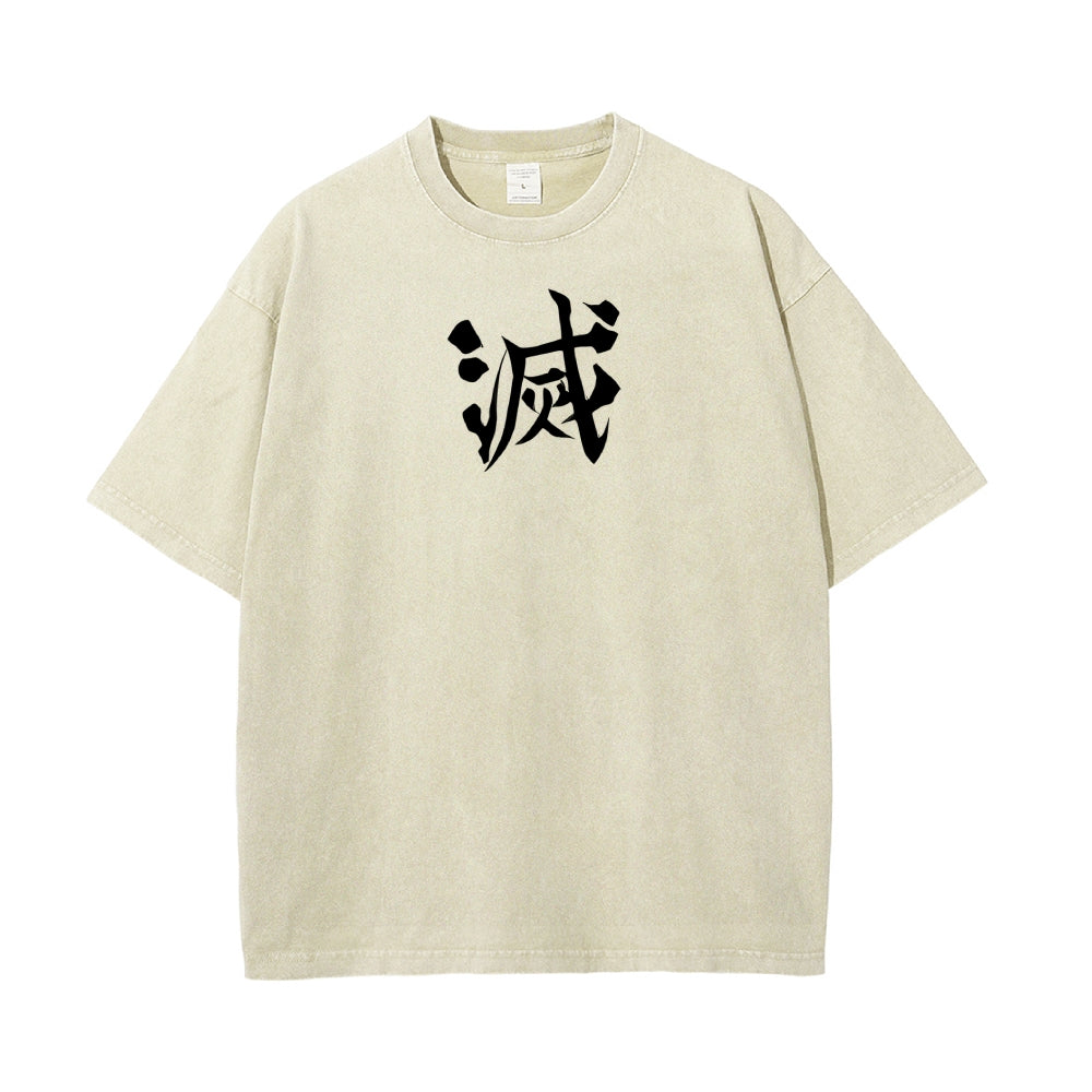 Vintage Oversized T-Shirt Demon Slayer