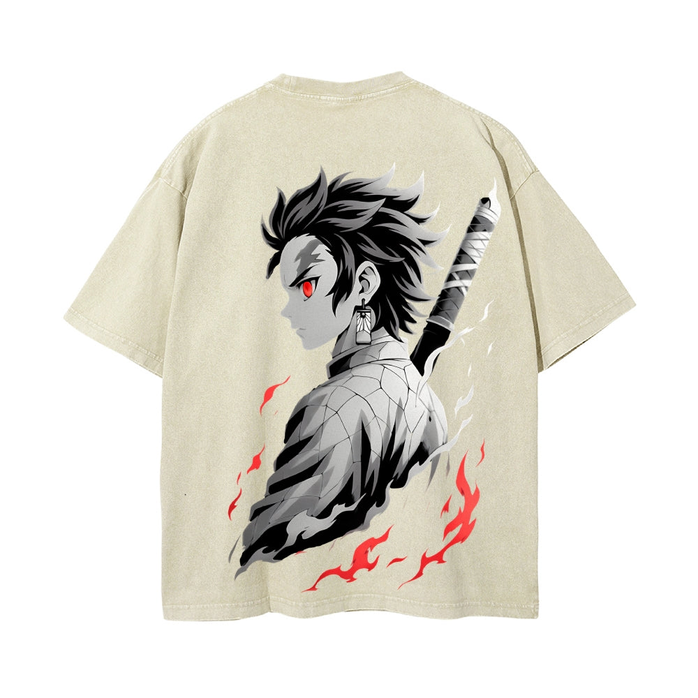 Vintage Oversized T-Shirt Demon Slayer