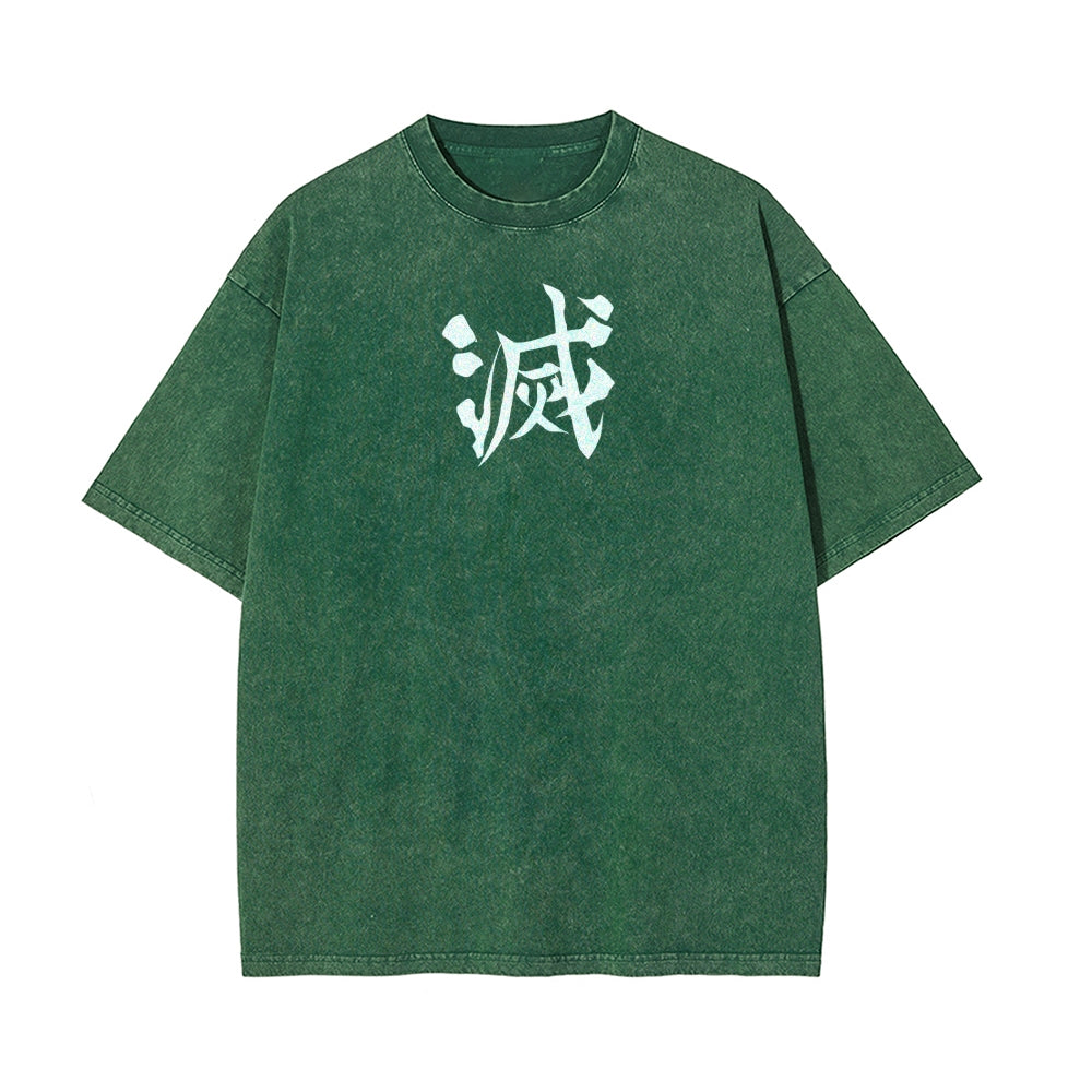 Vintage Oversized T-Shirt Demon Slayer
