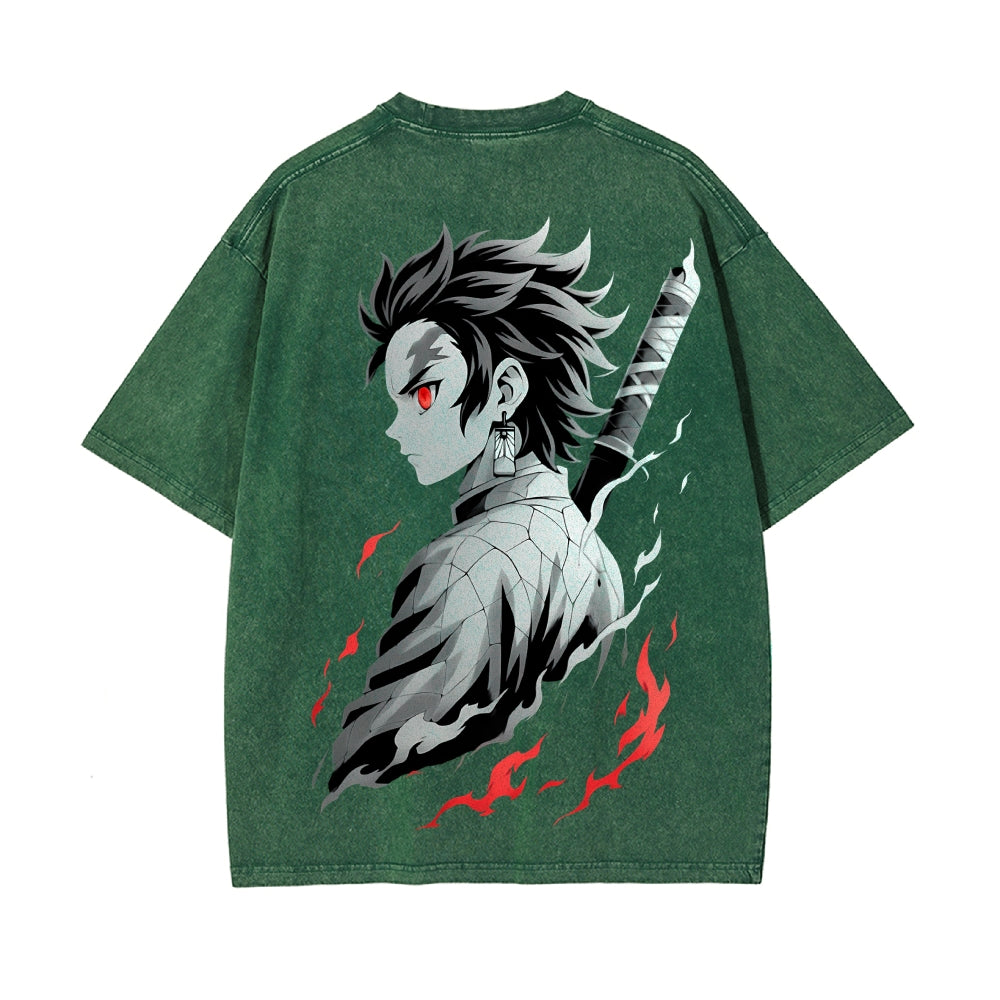 Vintage Oversized T-Shirt Demon Slayer