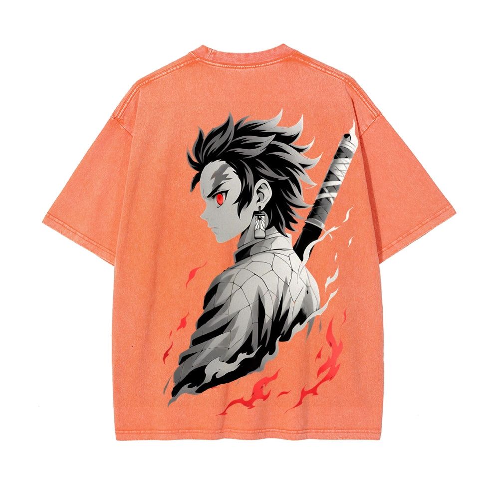 Vintage Oversized T-Shirt Demon Slayer