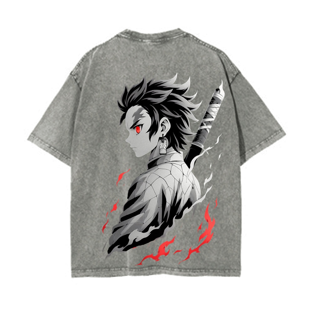 Vintage Oversized T-Shirt Demon Slayer