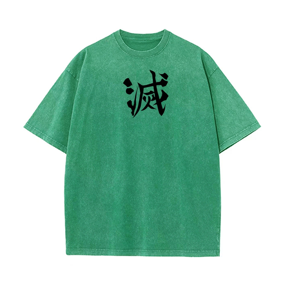 Vintage Oversized T-Shirt Demon Slayer