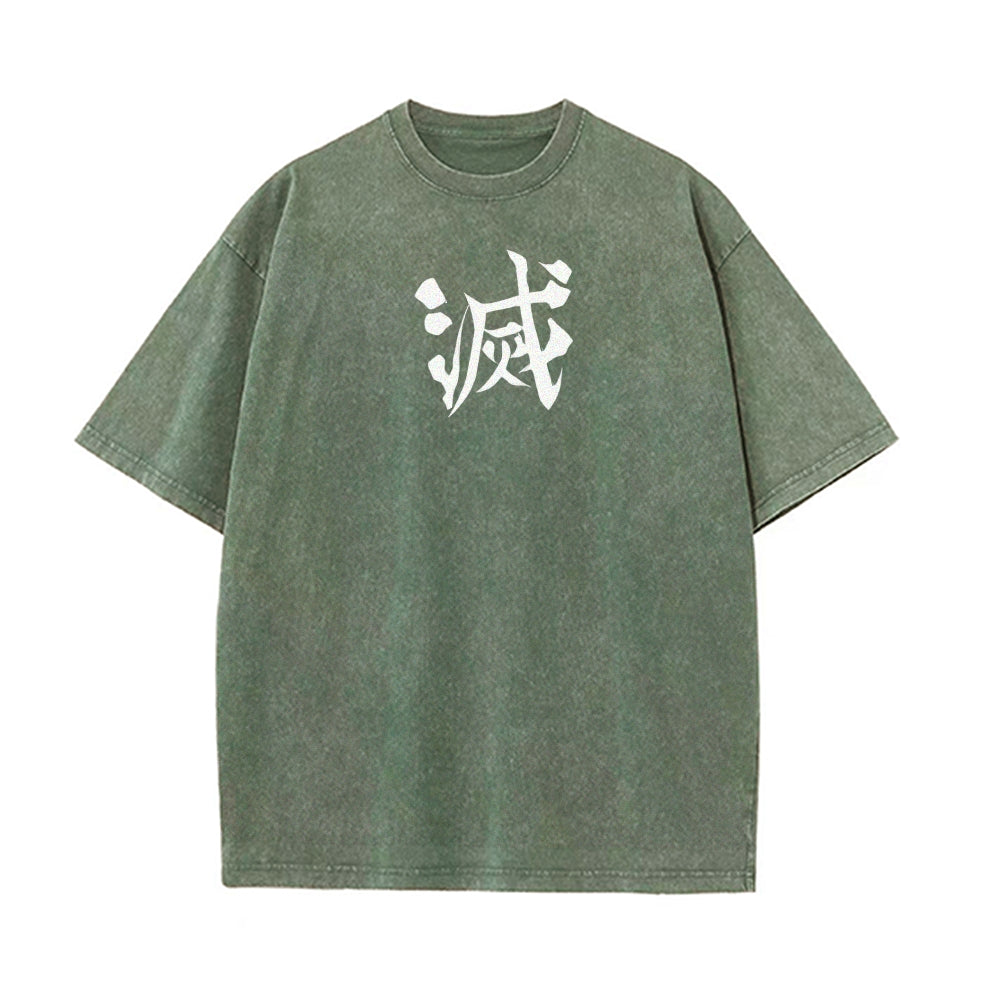 Vintage Oversized T-Shirt Demon Slayer