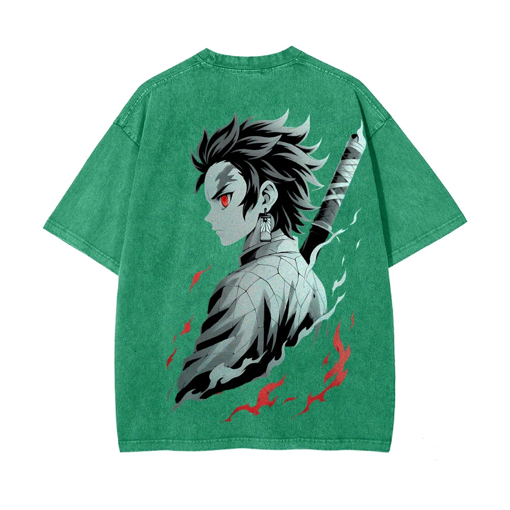 Vintage Oversized T-Shirt Demon Slayer