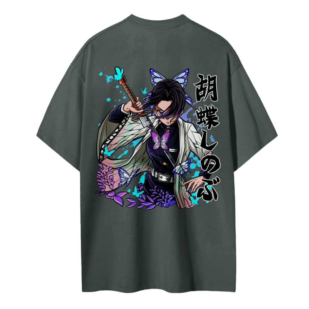 Demon Slayer: Kimetsu no Yaiba Cotton Unisex Crew Neck Anime T-Shirt