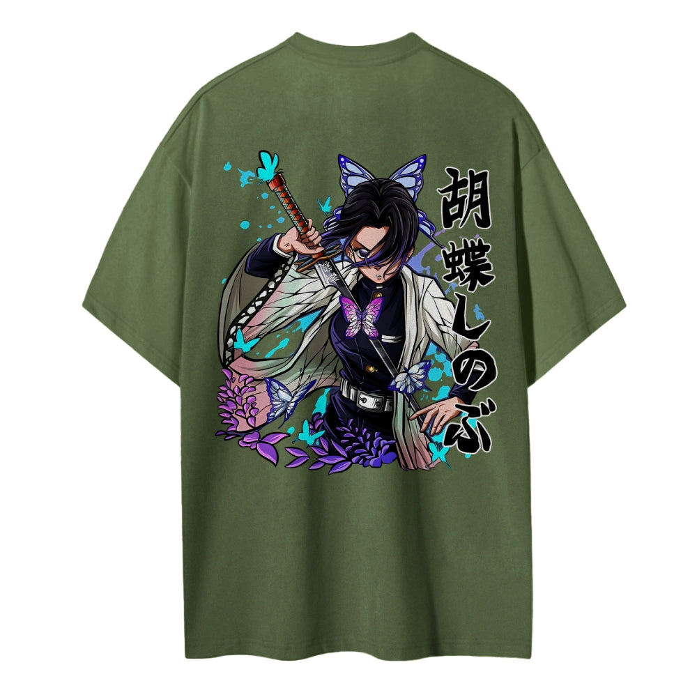 Demon Slayer: Kimetsu no Yaiba Cotton Unisex Crew Neck Anime T-Shirt