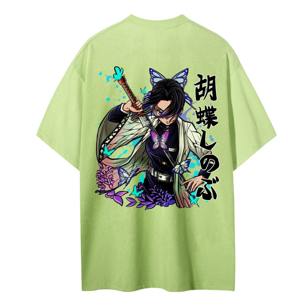 Demon Slayer: Kimetsu no Yaiba Cotton Unisex Crew Neck Anime T-Shirt