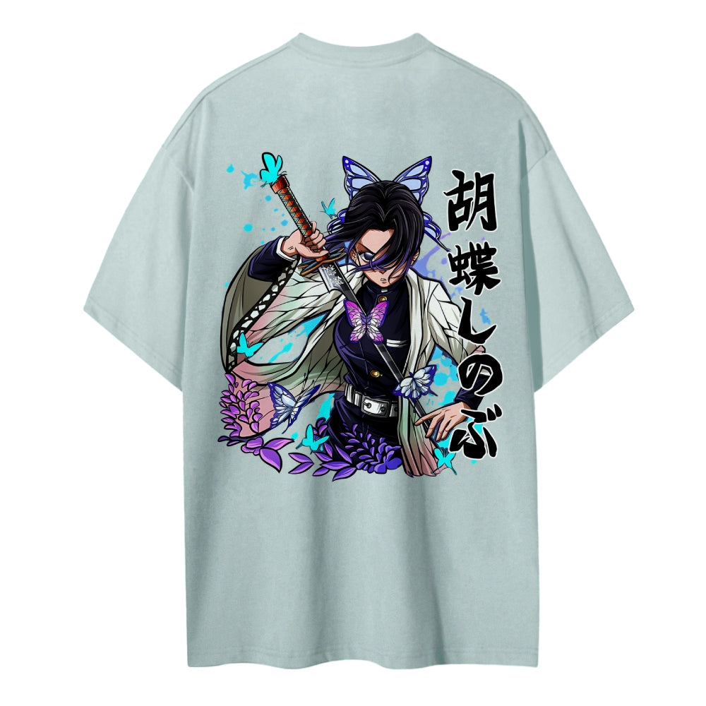 Demon Slayer: Kimetsu no Yaiba Cotton Unisex Crew Neck Anime T-Shirt