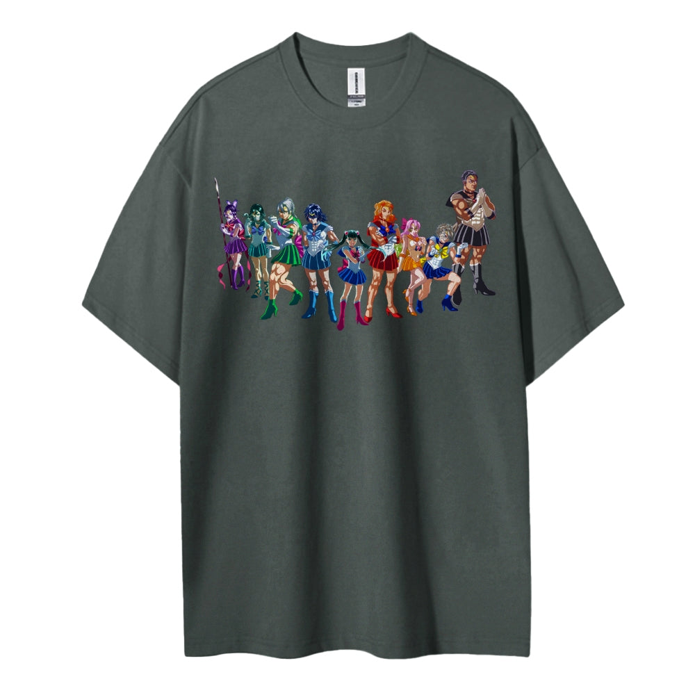 Demon Slayer: Kimetsu no Yaiba Cotton Unisex Crew Neck Anime T-Shirt