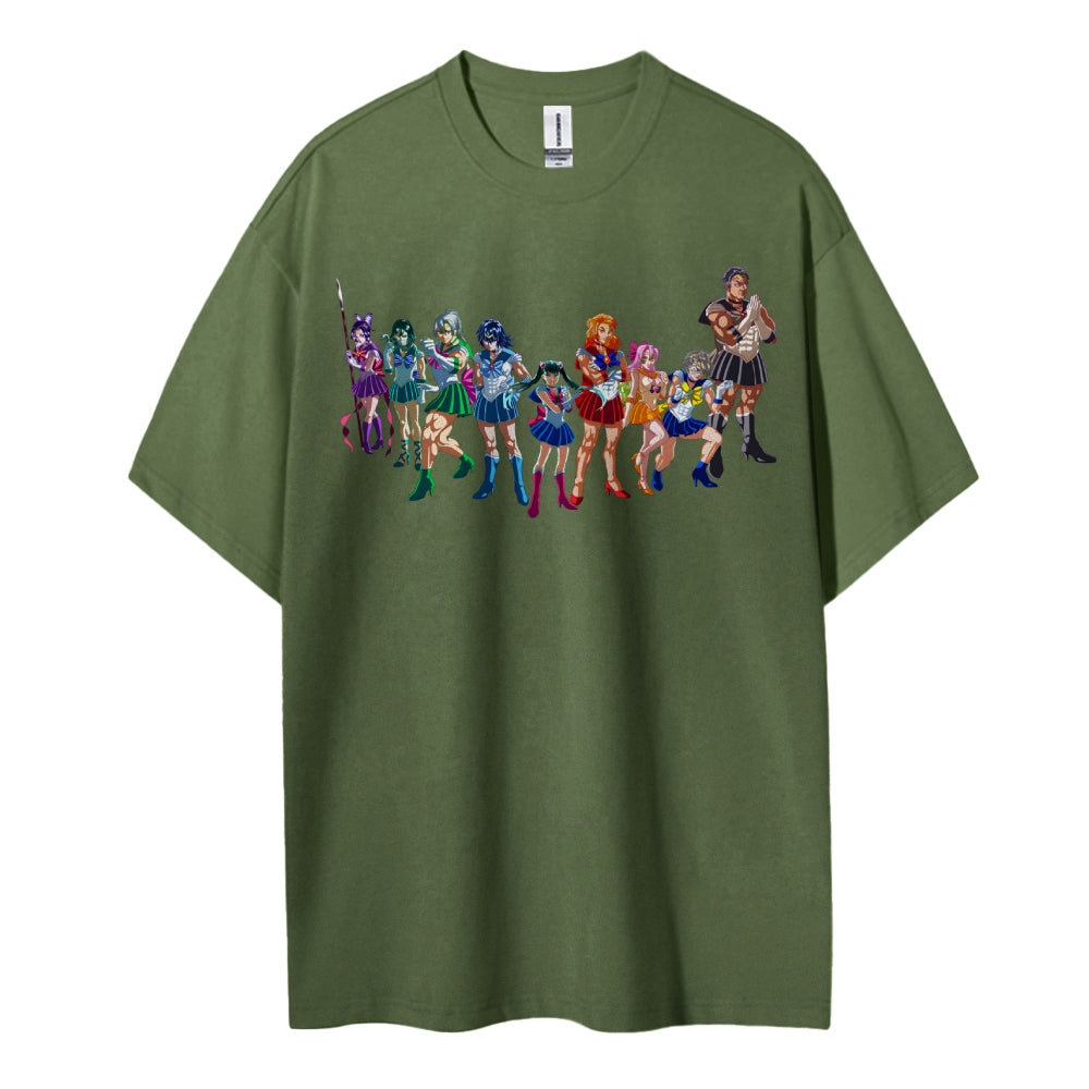 Demon Slayer: Kimetsu no Yaiba Cotton Unisex Crew Neck Anime T-Shirt