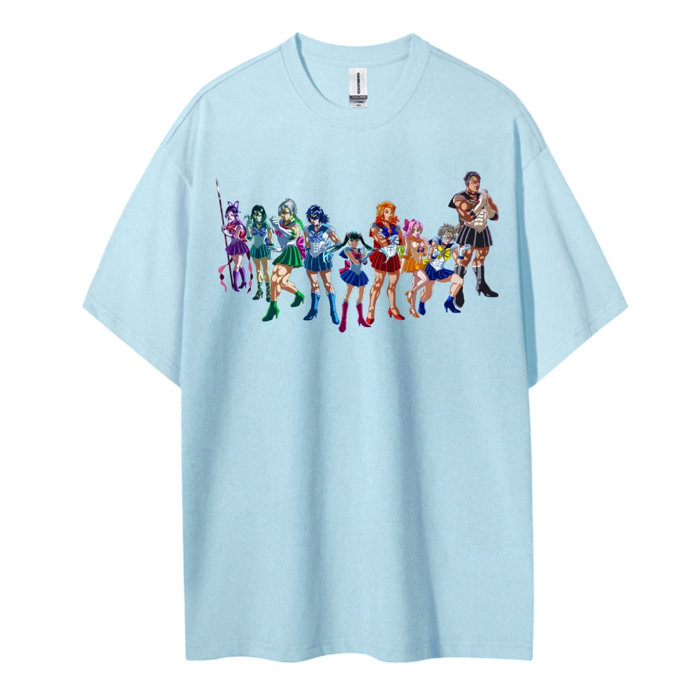 Demon Slayer: Kimetsu no Yaiba Cotton Unisex Crew Neck Anime T-Shirt