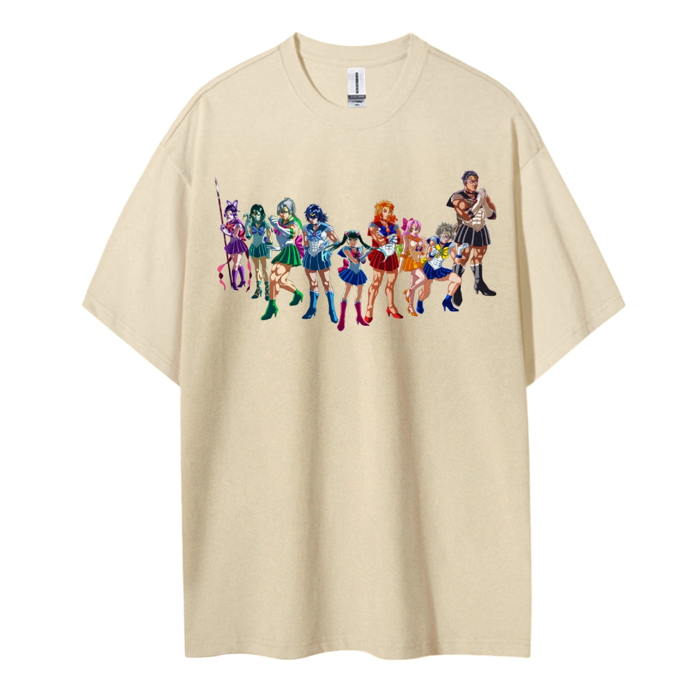Demon Slayer: Kimetsu no Yaiba Cotton Unisex Crew Neck Anime T-Shirt