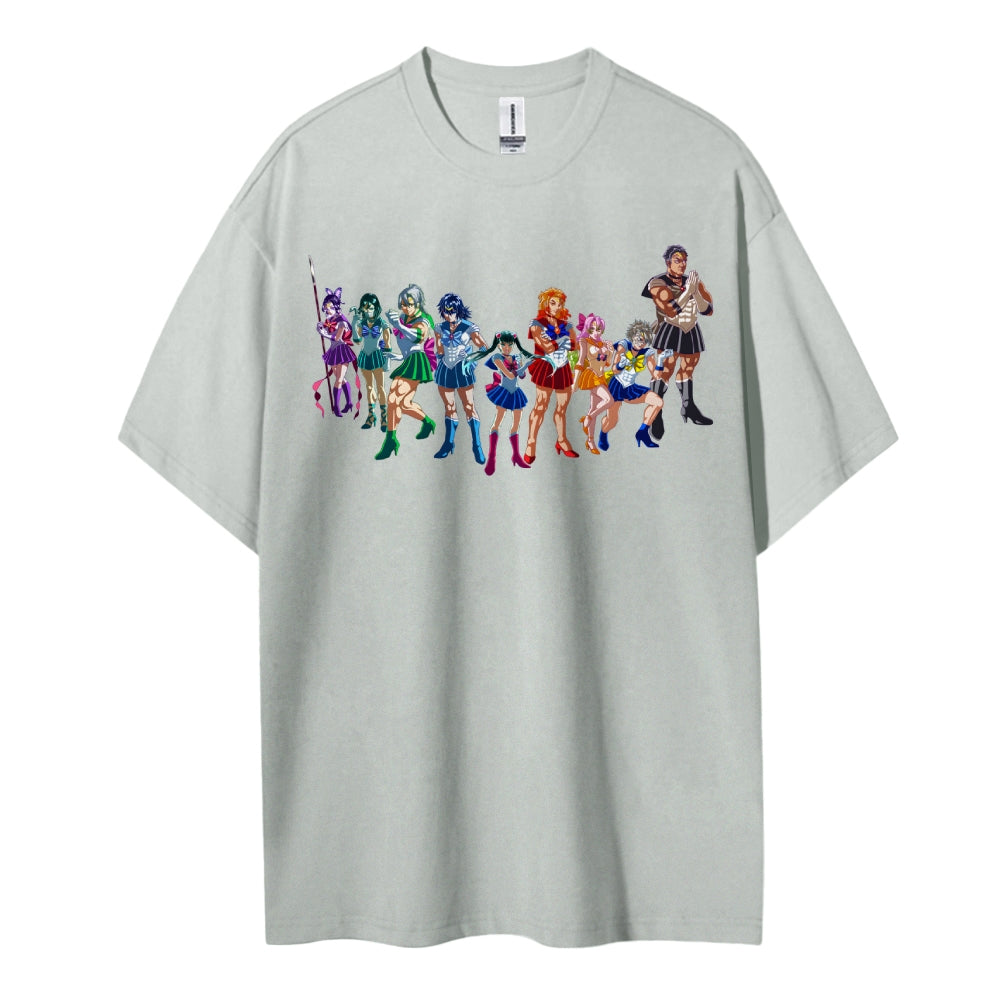 Demon Slayer: Kimetsu no Yaiba Cotton Unisex Crew Neck Anime T-Shirt