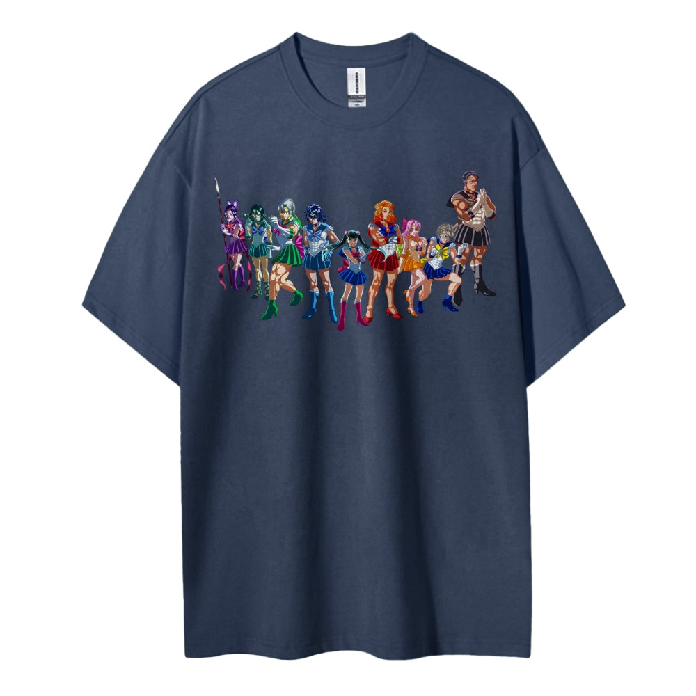 Demon Slayer: Kimetsu no Yaiba Cotton Unisex Crew Neck Anime T-Shirt