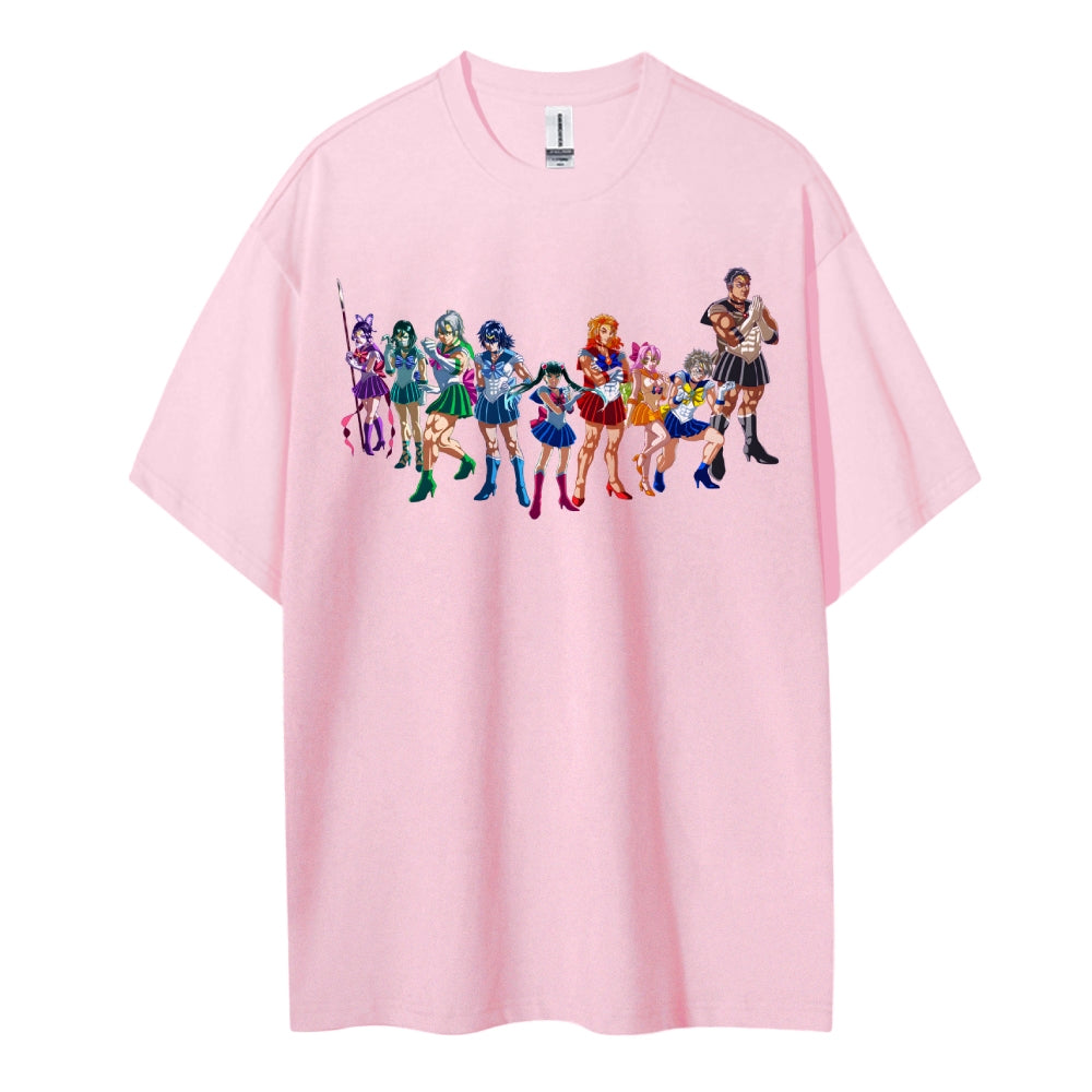 Demon Slayer: Kimetsu no Yaiba Cotton Unisex Crew Neck Anime T-Shirt