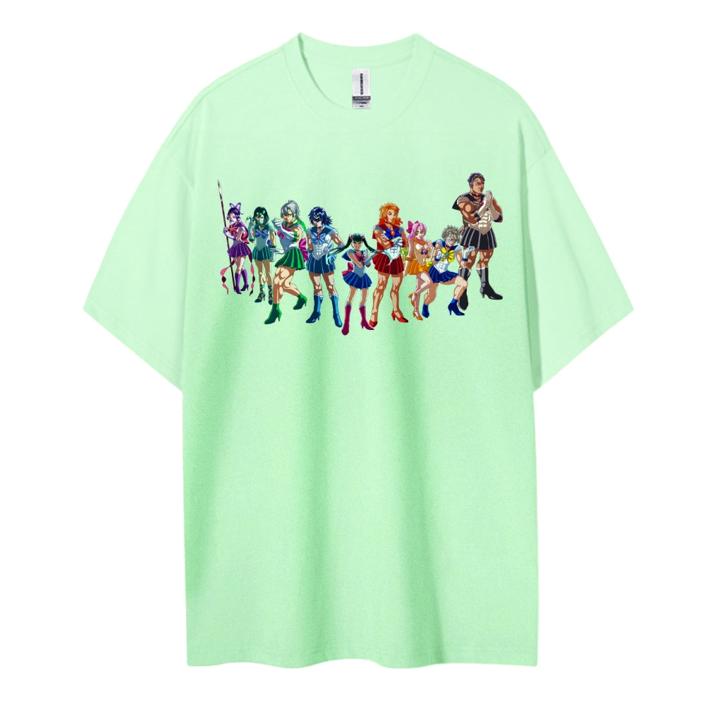 Demon Slayer: Kimetsu no Yaiba Cotton Unisex Crew Neck Anime T-Shirt