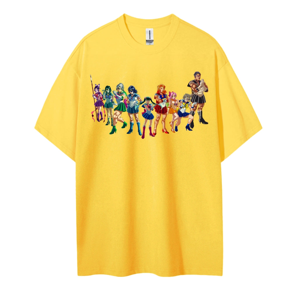 Demon Slayer: Kimetsu no Yaiba Cotton Unisex Crew Neck Anime T-Shirt