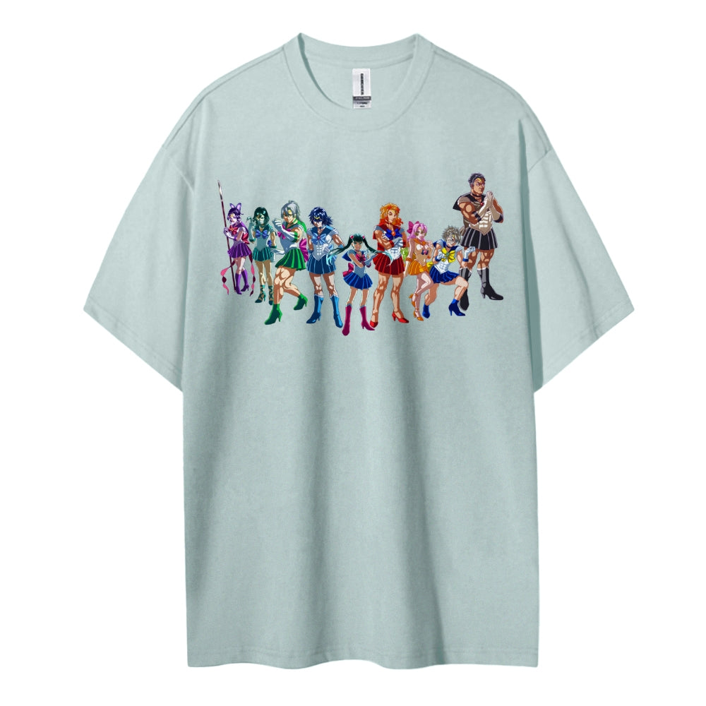 Demon Slayer: Kimetsu no Yaiba Cotton Unisex Crew Neck Anime T-Shirt