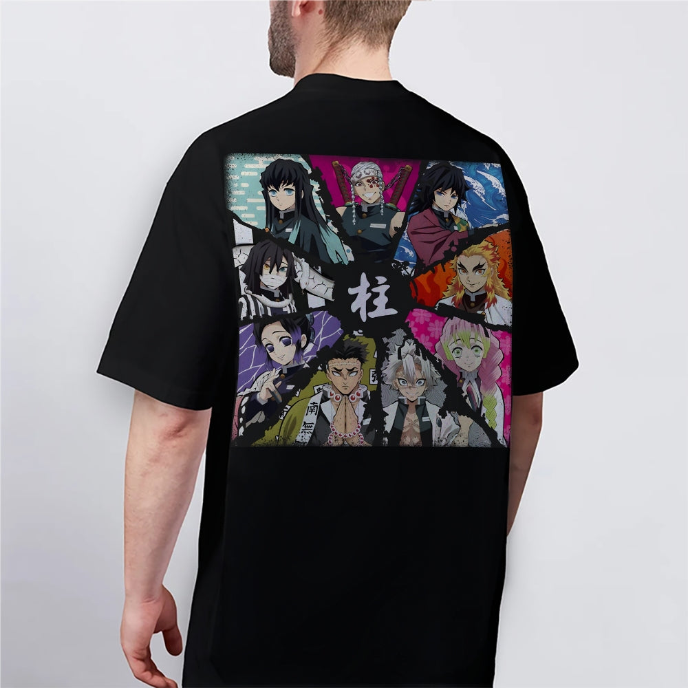 Demon Slayer Cotton Unisex Crew Neck Anime T-Shirt