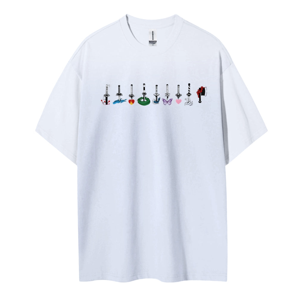 Demon Slayer Cotton Unisex Crew Neck Anime T-Shirt