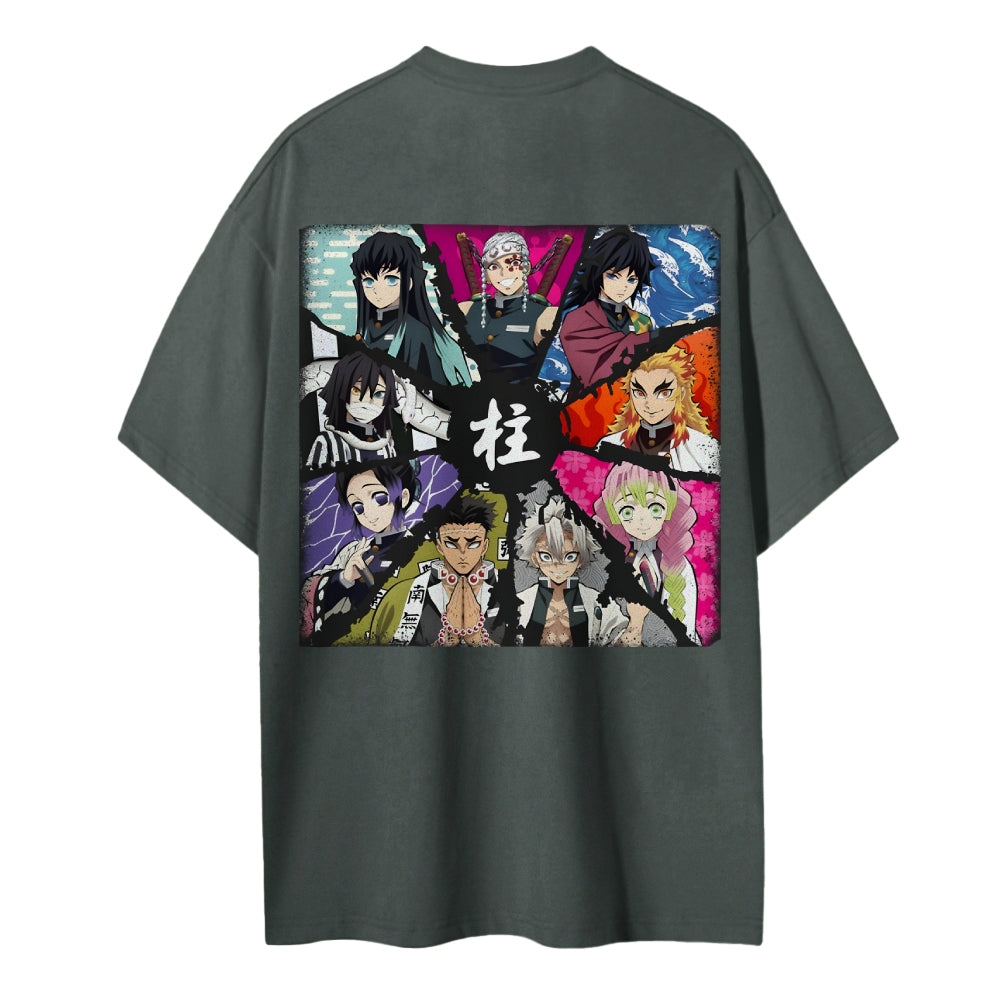 Demon Slayer Cotton Unisex Crew Neck Anime T-Shirt