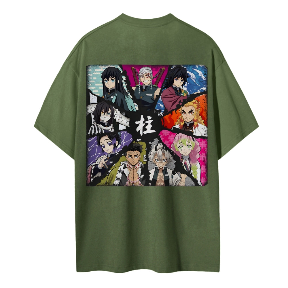 Demon Slayer Cotton Unisex Crew Neck Anime T-Shirt