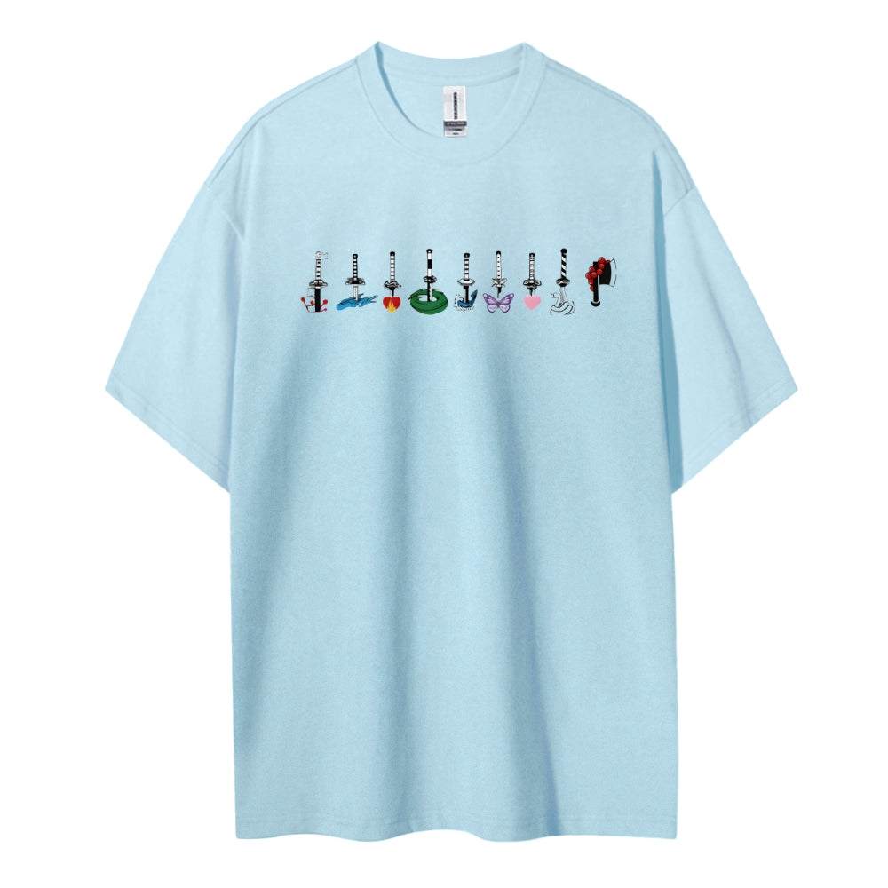 Demon Slayer Cotton Unisex Crew Neck Anime T-Shirt