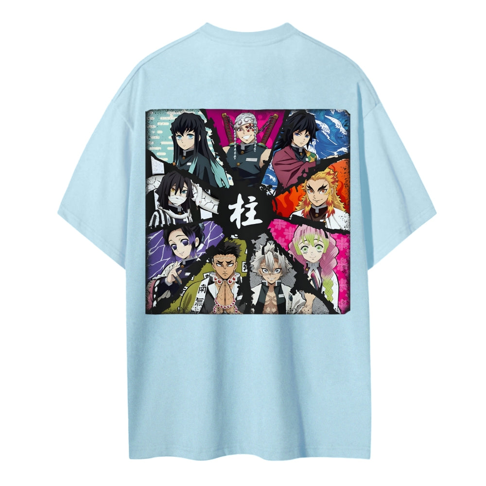 Demon Slayer Cotton Unisex Crew Neck Anime T-Shirt