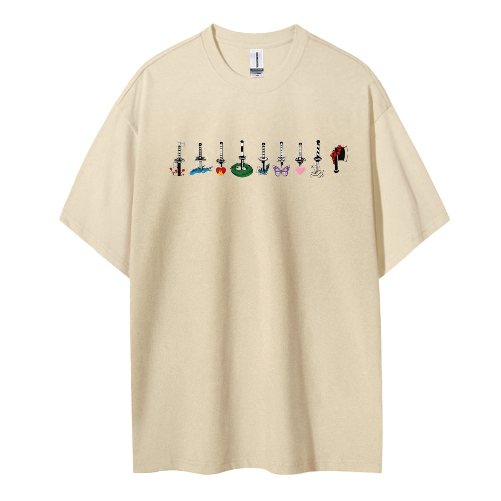 Demon Slayer Cotton Unisex Crew Neck Anime T-Shirt