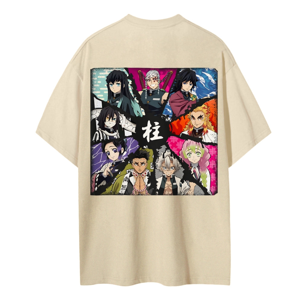 Demon Slayer Cotton Unisex Crew Neck Anime T-Shirt